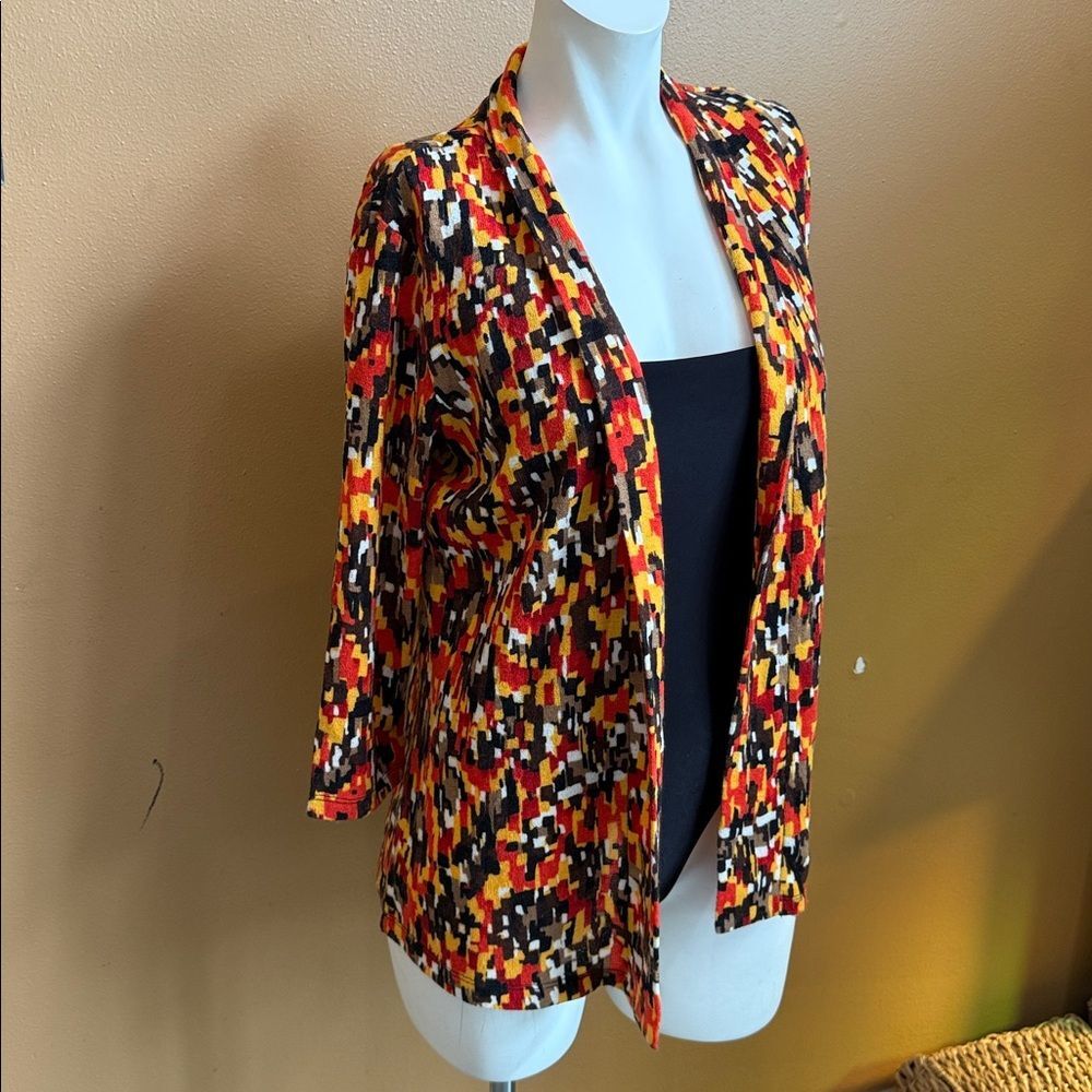 NWT Laura Ashley Vintage Multicolor Abstract Women's sweater size S